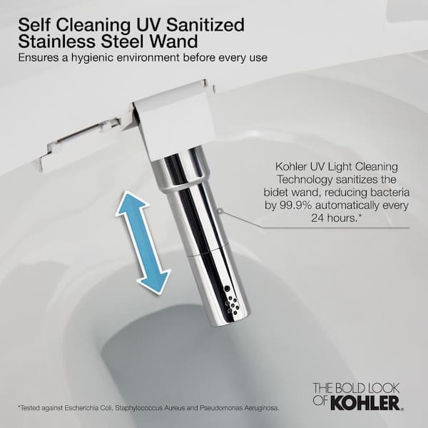 KOHLER Eir Comfort Height Intelligent 1Piece 0.8 GPF Dual Flush