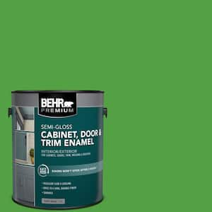 1 gal. #S-G-440 Green Acres Semi-Gloss Enamel Interior/Exterior Cabinet, Door & Trim Paint