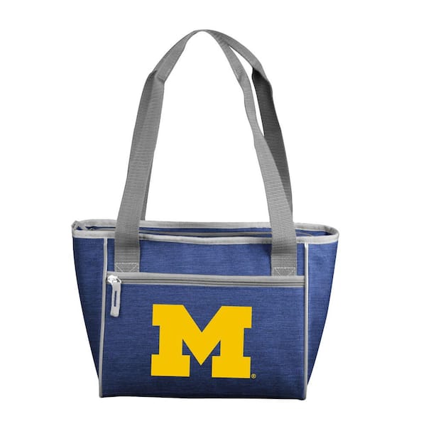 logobrands Michigan Crosshatch 16 Can Cooler Tote