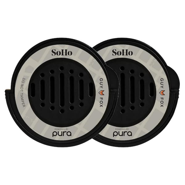 Pura SoHo by GUY FOX - Fragrance Refill Dual Pack for Car Diffuser - up to 30 Days of scent