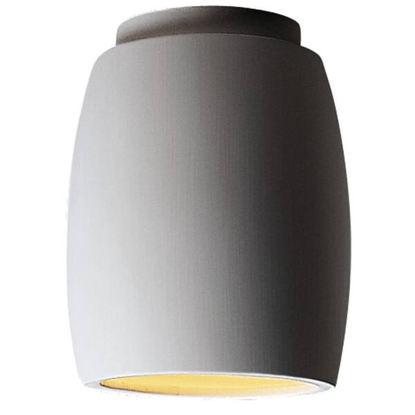 Filament Design Leonidas 1-Light Ceiling Paintable Ceramic Bisque Incandescent Flush Mount