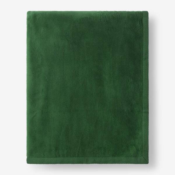 The Company Store Cotton Fleece Laurel Green King Woven Blanket