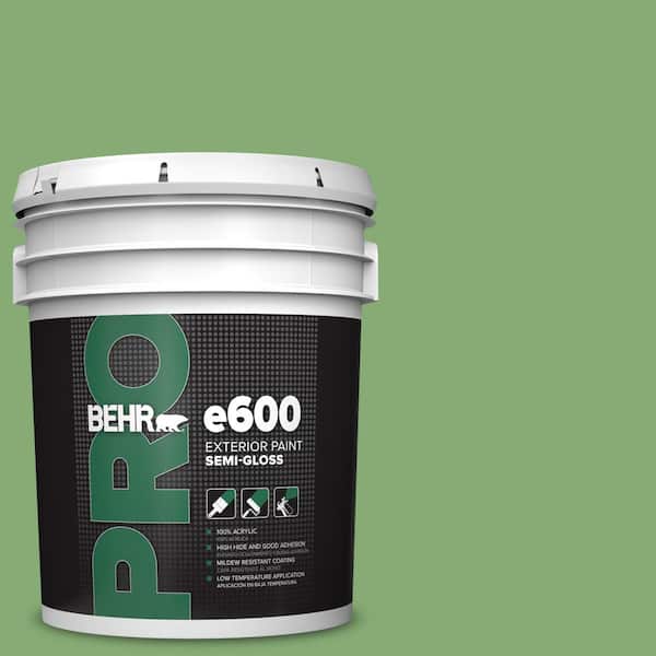 BEHR PRO 5 gal. #440D-5 Pesto Semi-Gloss Exterior Paint