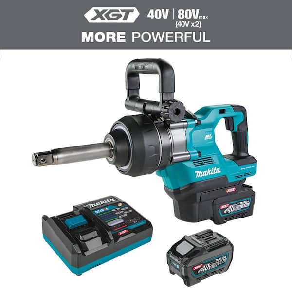 40V XGT Brushless Cordless 4-Sp. High-Torque 1 in. D-Handle Extended Anvil Impact Wrench kit w/ Friction Ring (5. 0Ah)