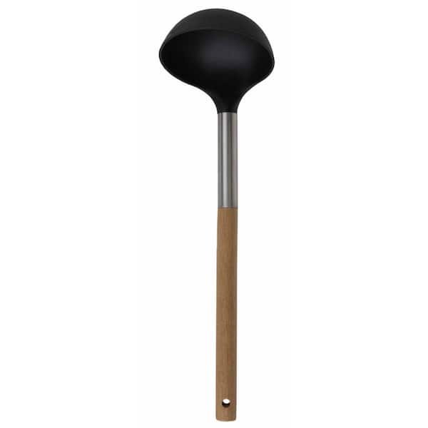 Home Basics Winchester Collection Scratch-Resistant Rubber Slotted Spoon, Natural