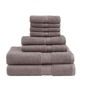 800GSM 8-Piece Mocha 100% Premium Long-Staple Cotton Bath Towel Set