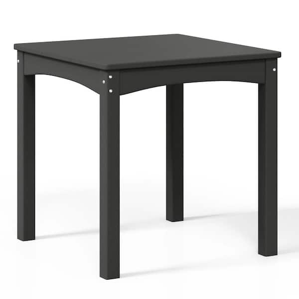 Garden Party Children's 5-Piece Square Outdoor Patio All Weather HDPE Plastic Top Gray Dining Table Set