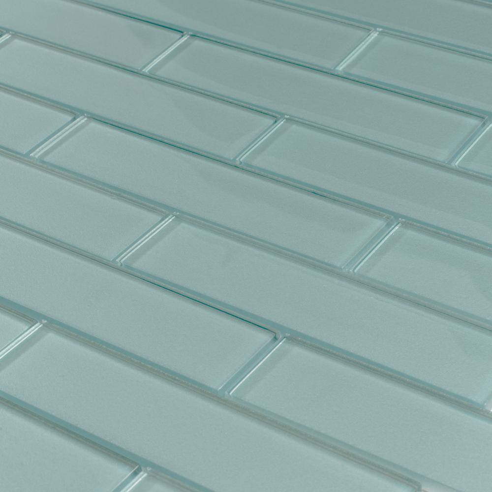 Marine Blue Glass Subway Mosaic Tile for Kitchen and Bathroom