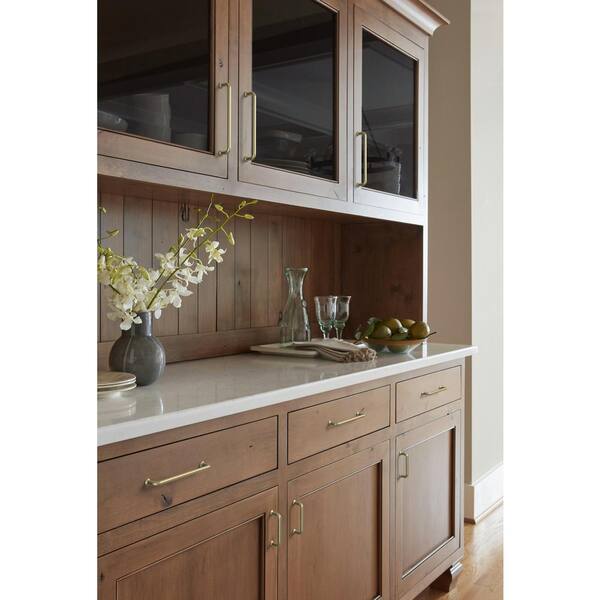 Amerock Factor 6-5/16 in. (160mm) Modern Golden Champagne Arch