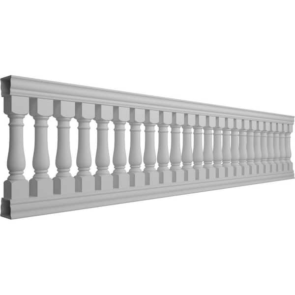 Ekena Millwork Fiberthane Oxford Balustrade 180 in. L x 42 in. H Fiberglass Railing Kit