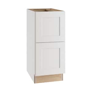 Newport Pacific White Plywood Shaker Assembled Drawer Base Kitchen Cabinet Soft Close 18 in W x 21 in D x 28.5 in H