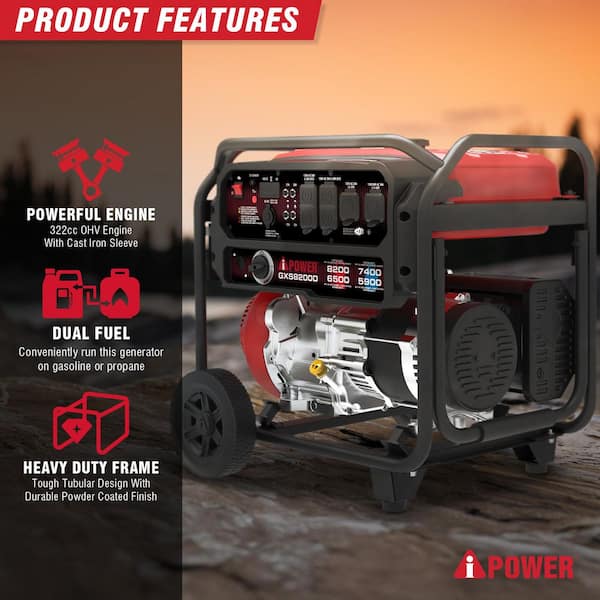 A-iPower 8200-Watt Recoil Start Gasoline Powered Portable