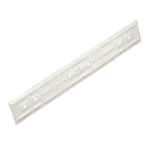 White Half-Round Aluminum Downspout Universal Conductor Band