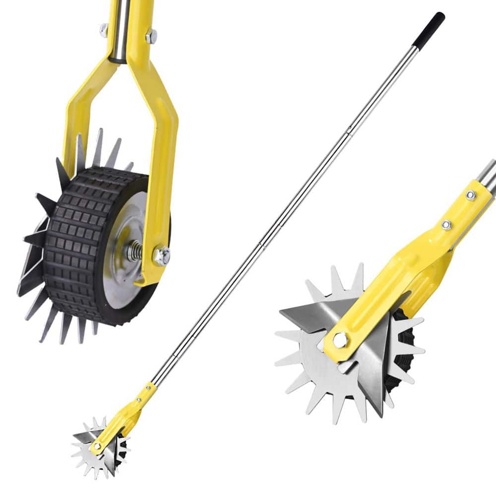 58 in. Edger with Adjustable Stainless Steel Handle, Non-Slip Grip, Sawtooth Wheel for Lawn, Sidewalks, Gardens price history on PriceWatchPro