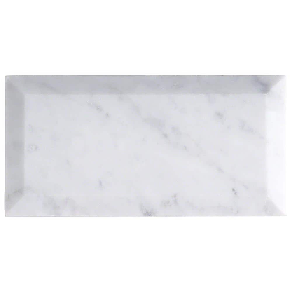 Carrara White Marble 3x6 Subway Wall Tile