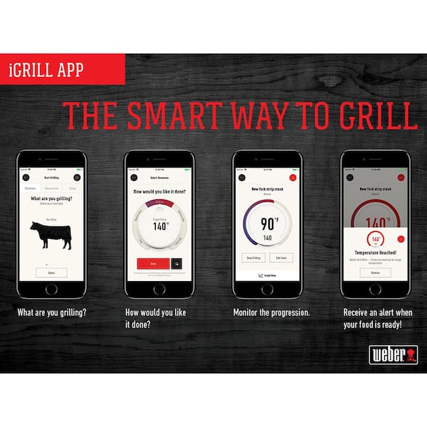 Weber iGrill 2 App-Connected Thermometer 7203 - The Home Depot