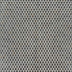 Penny Round Metallico 12 in. x 13 in. x 6mm Glossy Porcelain Mesh-Mounted Mosaic Tile (14.4 sq. ft./case)