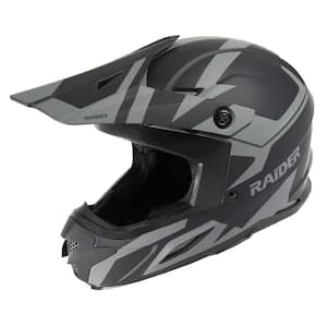 Z7 MX X-Large Black/Silver Motorcycle Helmet