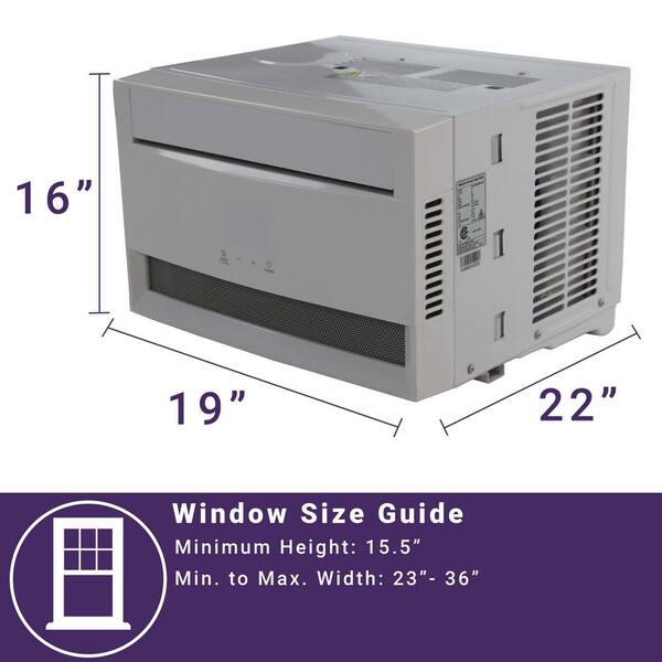 minimum window width for air conditioner