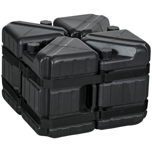 HDPE Water or Sand Filled Tent Weights for Pop up Canopy, with Built-in Handles and Secure Straps