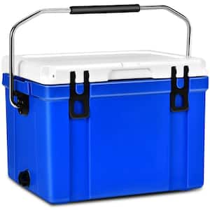 26 qt. Portable Cooler Camping Ice Chest Cooler with Stainless Handles for BBQ and Hiking and Outdoor Activities