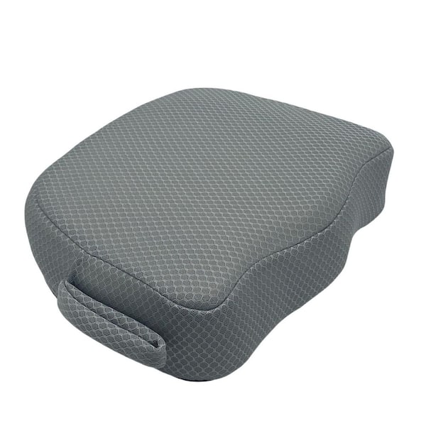 .N/A 5 in. Thick Spa Booster Seat with Non-Slip Bottom, Weighted for Stability, Gray