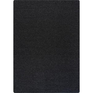 Oasis Solid Dark Gray 4 ft. x 6 ft. Non-Slip Rubber Back Indoor Area Rug