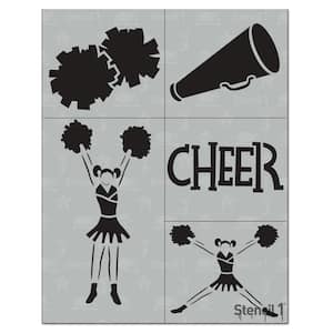 Cheerleading Stencil (4-Pack)