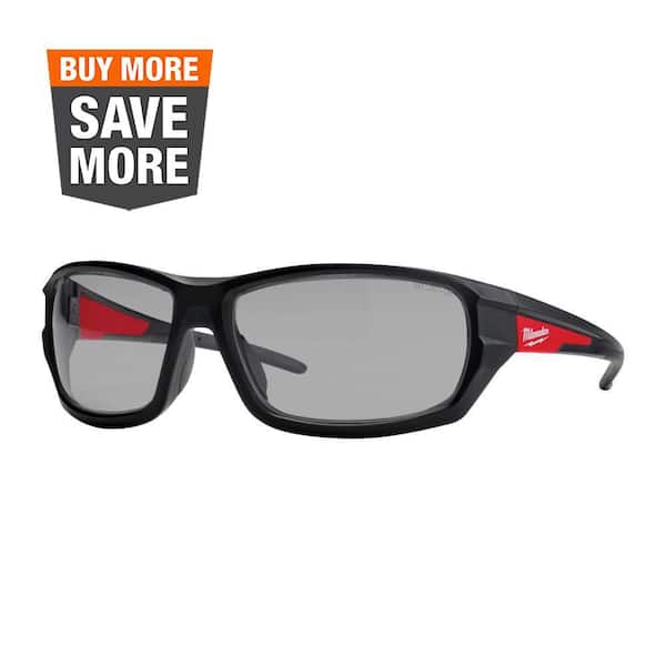 Gray Performance Safety Glasses Fog-Free Lenses