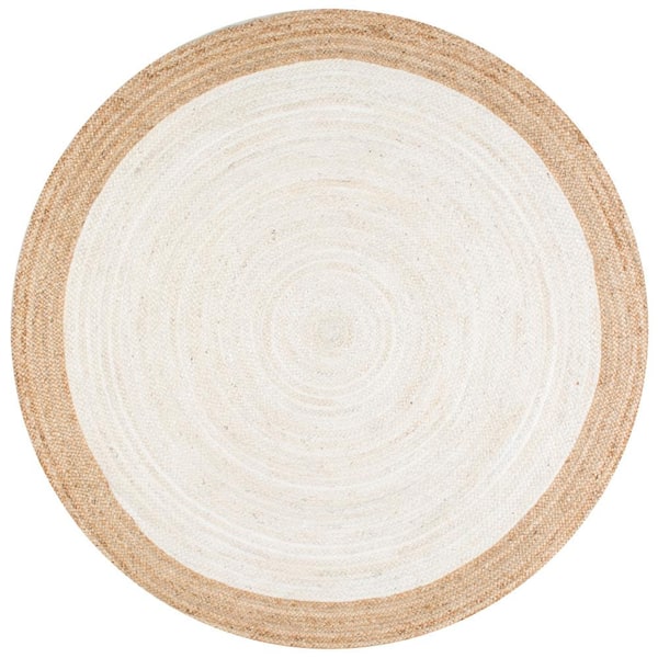 Hand Woven Eleonora White 6 ft. x 6 ft. Area Rug