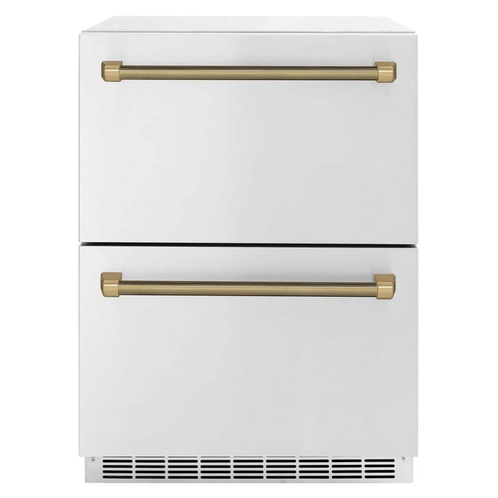 24 in. Autograph Touchstone 168 Can Outdoor Refrigerator Drawer with Stainless Steel Doors and Bronze Helix Handles price history on PriceWatchPro