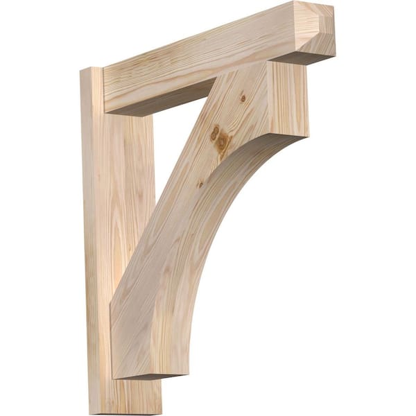 Ekena Millwork 6 in. x 26 in. x 26 in. Douglas Fir Westlake Craftsman Smooth Outlooker
