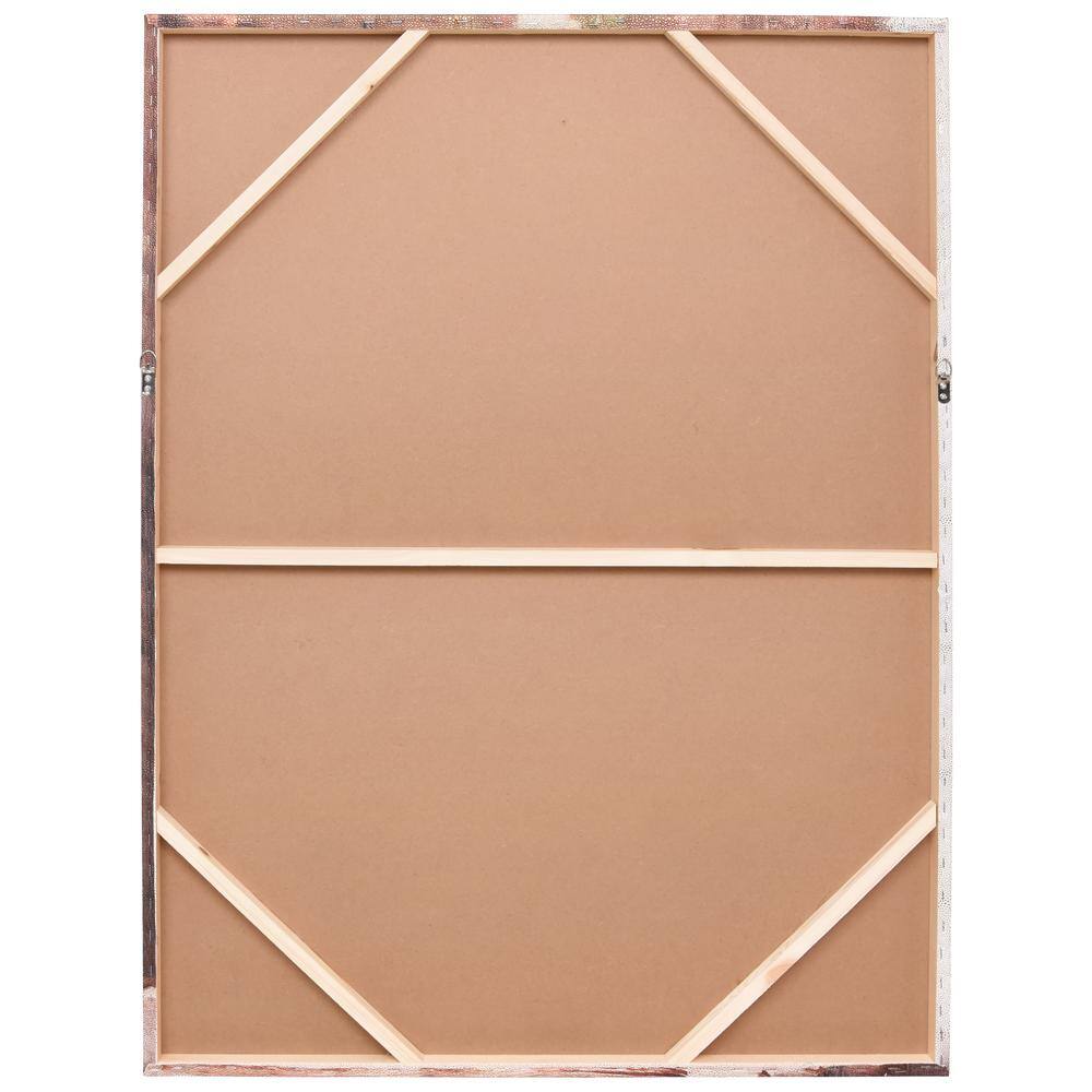 Timeless Serenity I Gold Metallic Shagreen Wrapped Canvas Wall Art