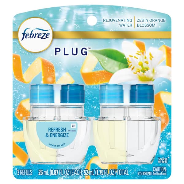 Plug 0.87 oz. Refresh and Energize Scent Automatic Air Freshener Refill (2-Count)