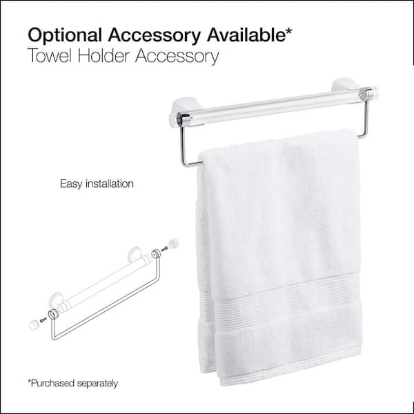 KOHLER Rubicon 24 in. Towel Bar in Vibrant Brushed Nickel K-R26112