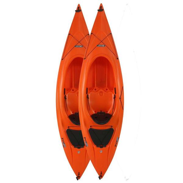 Lifetime 9 ft. 8 in. Orange Payette Kayak (2-Pack)