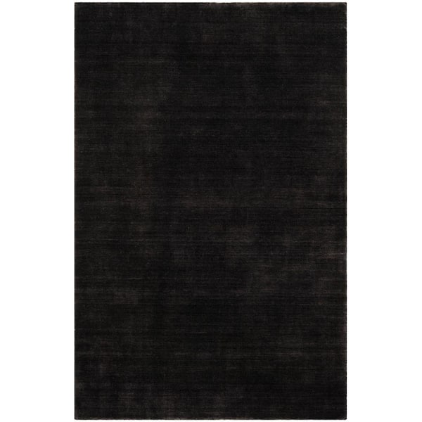 SAFAVIEH Himalaya Black 8 ft. x 10 ft. Striped Solid Area Rug