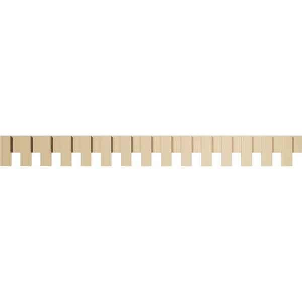 Ekena Millwork 1 in. D x 9 in. W x 90 in. L Primed Polyurethane Panel Moulding