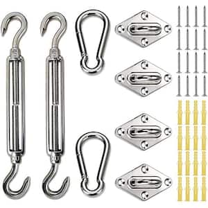 Turn Buckles Rectangular Oyezvary 6 inch, Heavy-Duty Stainless Steel Turnbuckle Kit for Triangle ...