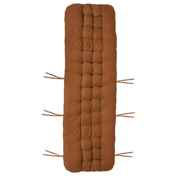 cenadinz 22 x 3 in Outdoor Replacement Chaise Lounger Cushion Rocking Chair Sofa Mat Chair Cushion Coffee (Upgraded Version)