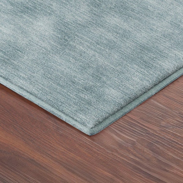 Mayfield Premium Machine Washable Abstract AMF2400 Teal 2 ft. x 3 ft. Accent Rug