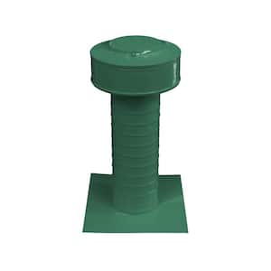 Keepa Vent 4 in. Dia Aluminum Roof Vent for Flat Roofs in Green