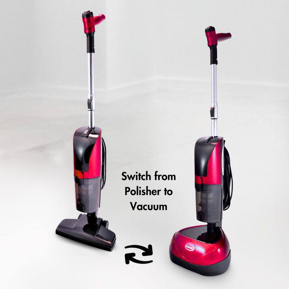 Red and Black Multi-Use Stick Floor Cleaner with HEPA Filter