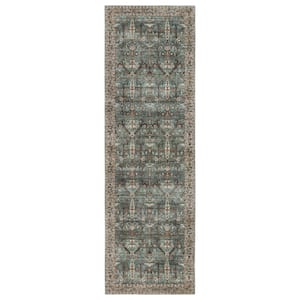 Jaipur Living Nikki Chu Razi Green/Tan 6 ft. x 9 ft. Trellis Rectangle ...