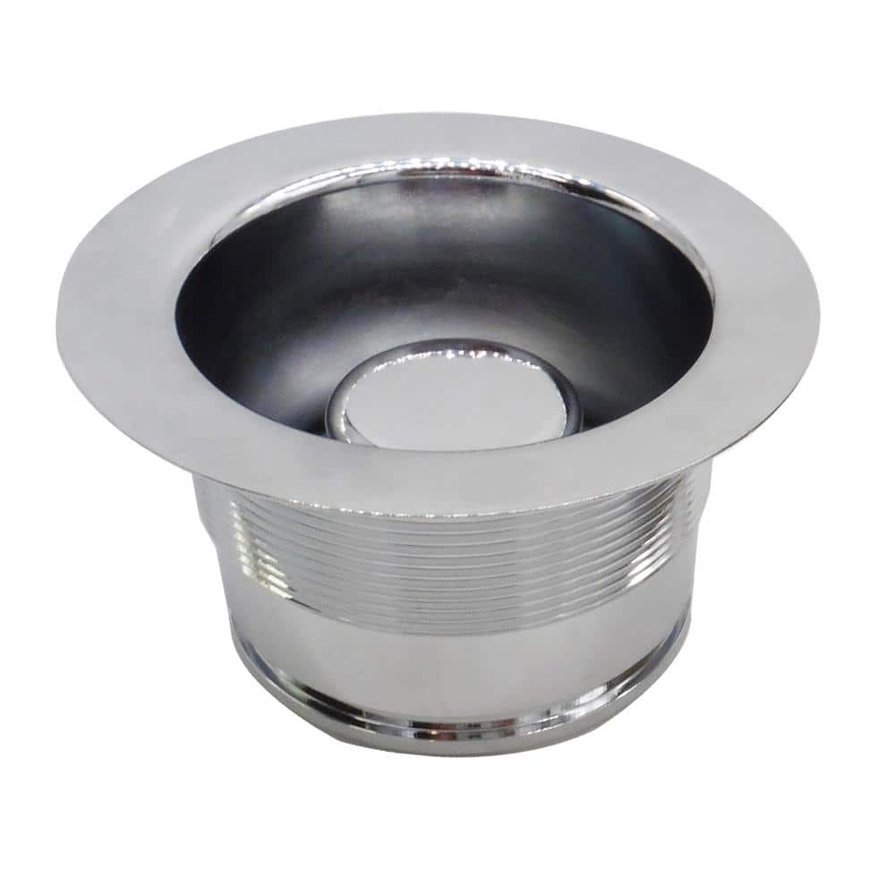 Westbrass 31/2 in. Brass EZ Mount Disposal Flange and Stopper D210526