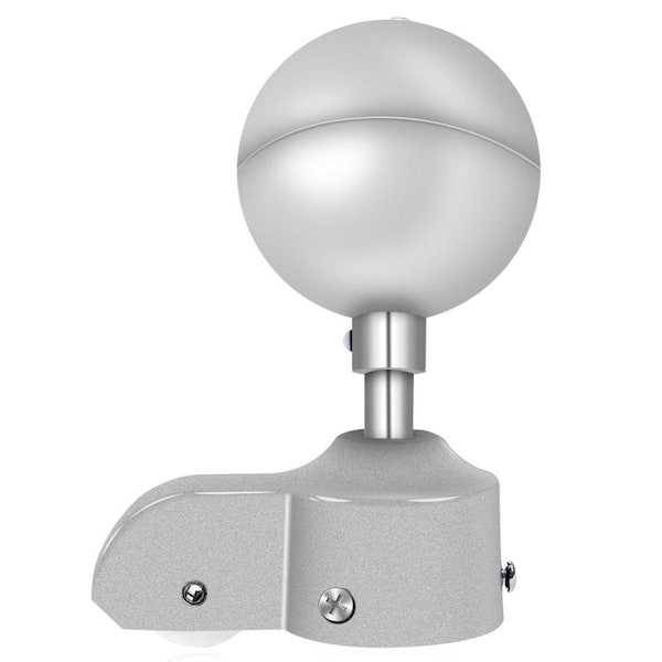 Angel Sar Silver Flagpole Top Replacement Kits with 3 in. Aluminum Flagpole Ball Topper Ornament and 2 in. Flagpole Truck