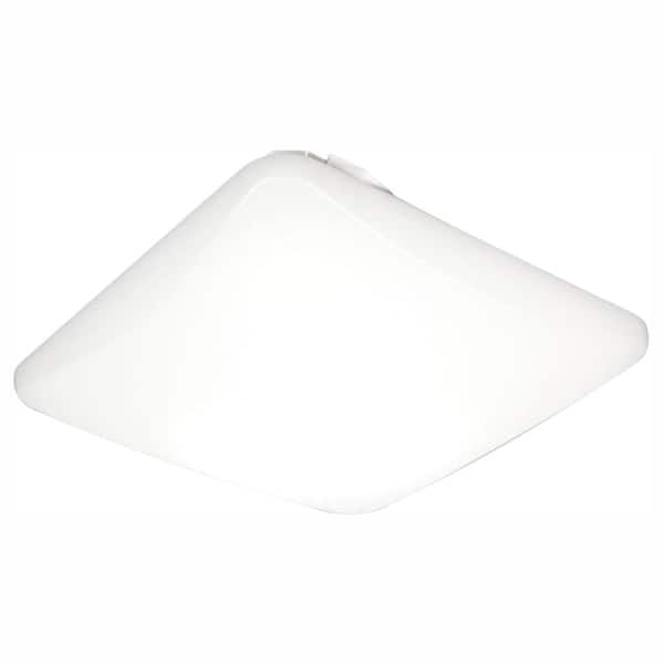 Lithonia Lighting 11 in. White LED Square Flush Mount