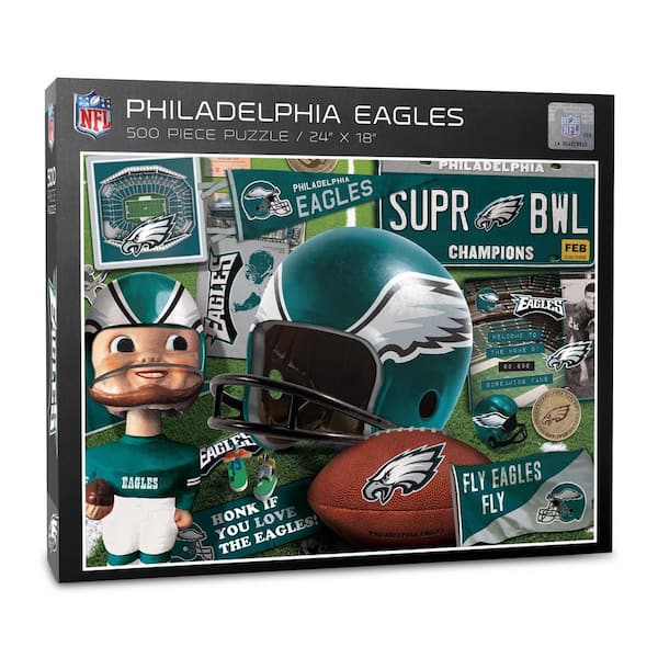 YouTheFan NFL Philadelphia Eagles Wooden Retro Series Puzzle