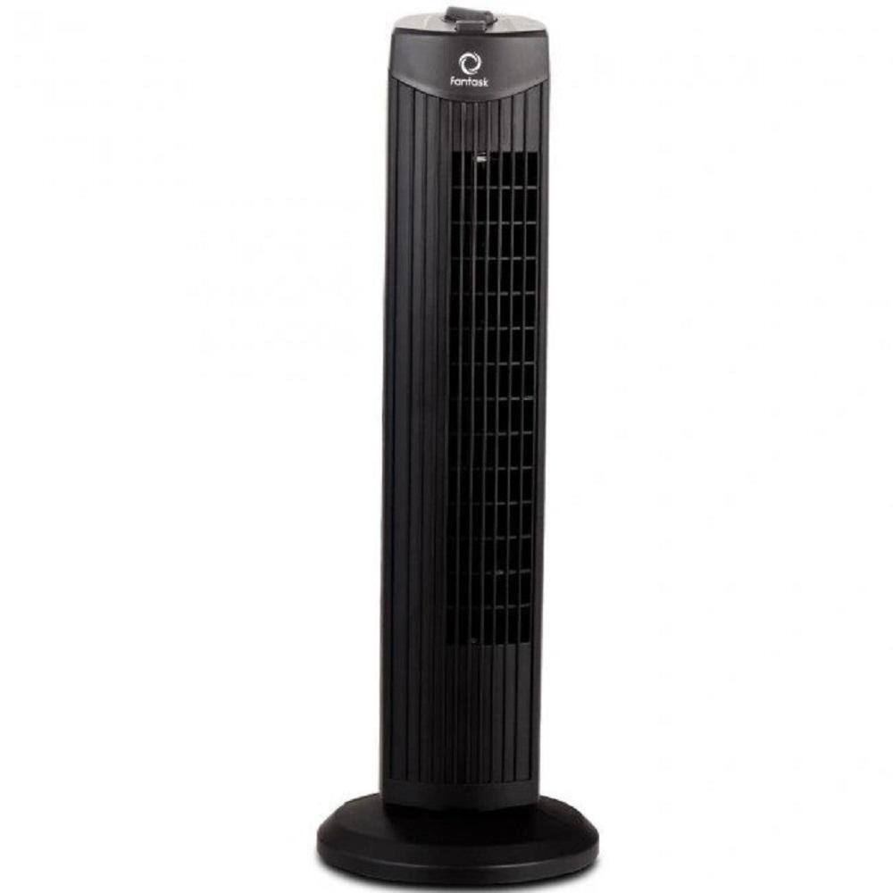 Motorized Oscillation 28 in. 3 Fan Speeds Bladeless Tower Fan in Black with 3 Modes Wind Setting and Quiet Operation price history on PriceWatchPro
