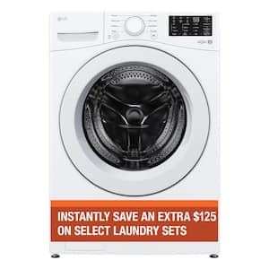 5.0 cu. ft. Stackable Front Load Washer in White with 6 Motion Cleaning Technology